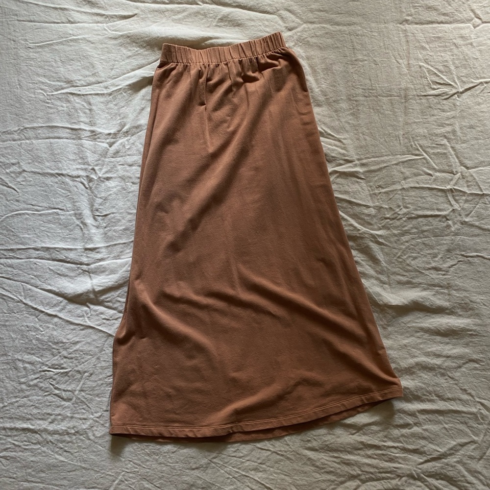 Conscious Clothing Organic Cotton Lounge Maxi Skirt in Macaron